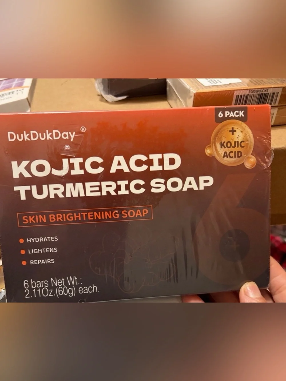 DukDukDay KOJIC ACID TURMERIC SOAP